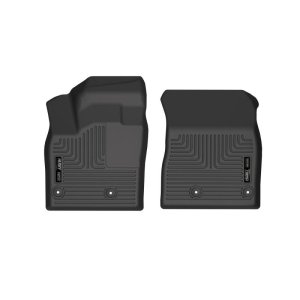 Nissan Rogue Floor Mats - Front - Husky Liners - X-act Contour - Black - `21-`22